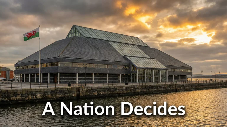 The Senedd building in Cardiff Bay where the Welsh greyhound racing ban was debated and voted
